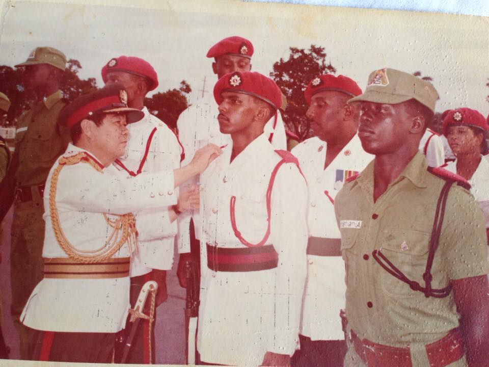 Lt. Joyce Smith, WAC, Commissioning Parade 1976 Guyana , Guyanese, Guyana, GDF, Female Officers, Course 6 1976 
