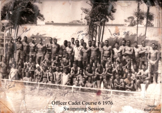  Officer Cadet Course,Swim Luckhoo Pool, Guyanese, army corps, Guyana GDF,Guyana,Cadet Course 6 1976, GDF, Female Officers, Course 6 1976 