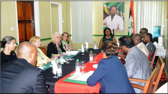GUYANA OPPOSITION MEET RESIDENT DIPLOMATS