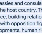 US DIPLOMATS MEET OPPOSITION