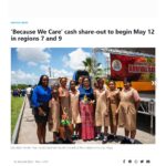 ‘Because We Care’ cash share-out to begin May 12 in regions 7 and 9 – Stabroek News
