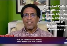GUYANA: APNU SOS SNUBBED