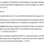 META PLATFORM DONATION