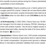 CHAVEZ irresponsibility